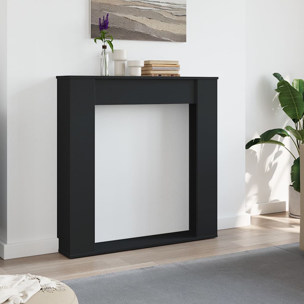Vidaxl haardombouw 100x20x100 cm bewerkt hout zwart