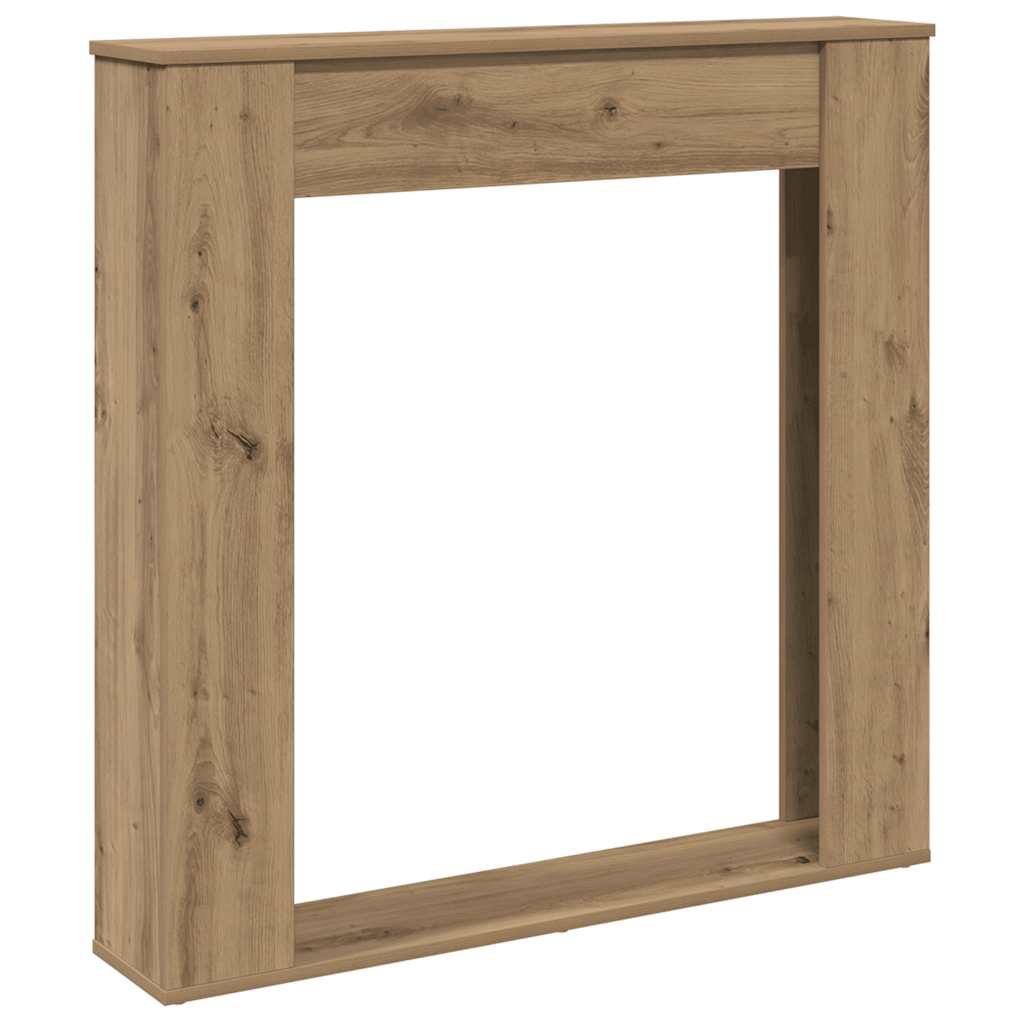 Vidaxl haardombouw 100x20x100 cm bewerkt hout artisanaal eikenkleurig