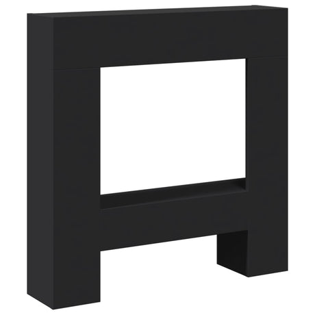 Vidaxx contour de cheminée 81x18x82 cm bois fini noir