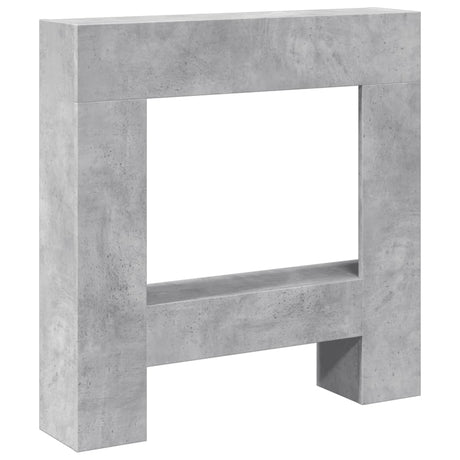 Vidaxx contour de cheminée 81x18x82 cm dérivé du bois béton gris