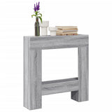 Vidaxx contour de cheminée 81x18x82 cm bois d'ingénierie couleur chêne sonoma gris
