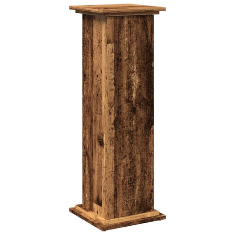 VidaXL Piédestal avec espace de rangement 31x30x90 cm bois fini, couleur bois ancien