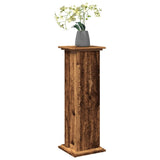 VidaXL Piédestal avec espace de rangement 31x30x90 cm bois fini, couleur bois ancien