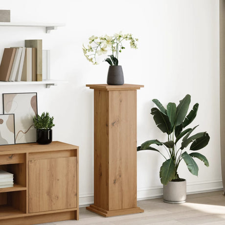 VidaXL Piédestal avec espace de rangement 31x30x90 cm bois, couleur chêne artisanal