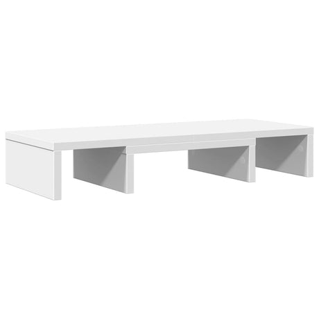 Vidaxx support pour moniteur réglable 60x24x10,5 cm bois fini blanc