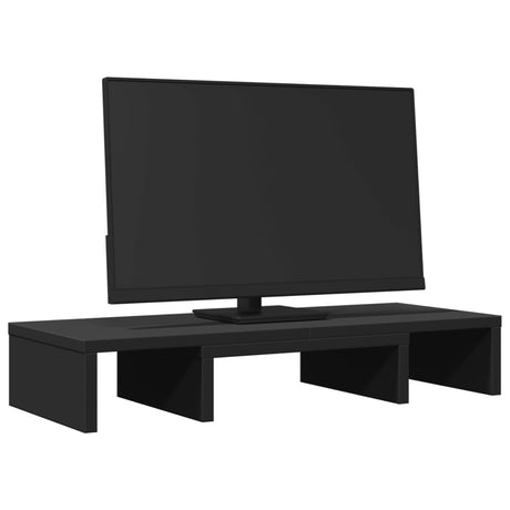 Vidaxx support pour moniteur réglable 60x24x10,5 cm bois traité noir