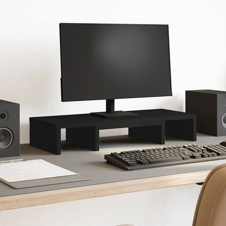 Vidaxx support pour moniteur réglable 60x24x10,5 cm bois traité noir