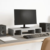 Vidaxx support pour moniteur réglable 60x24x10,5 cm bois béton gris