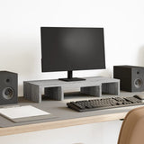 Vidaxx support de moniteur réglable 60x24x10,5 cm bois gris sonoma
