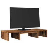 VIDAXL Monitor Standard einstellbar 60x24x10,5 cm Holz altes Holz gefärbt