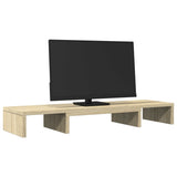 Vidaxx support d'écran réglable 80x24x10,5 cm bois chêne sonoma