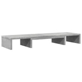 Vidaxx support d'écran réglable 80x24x10,5 cm bois béton gris