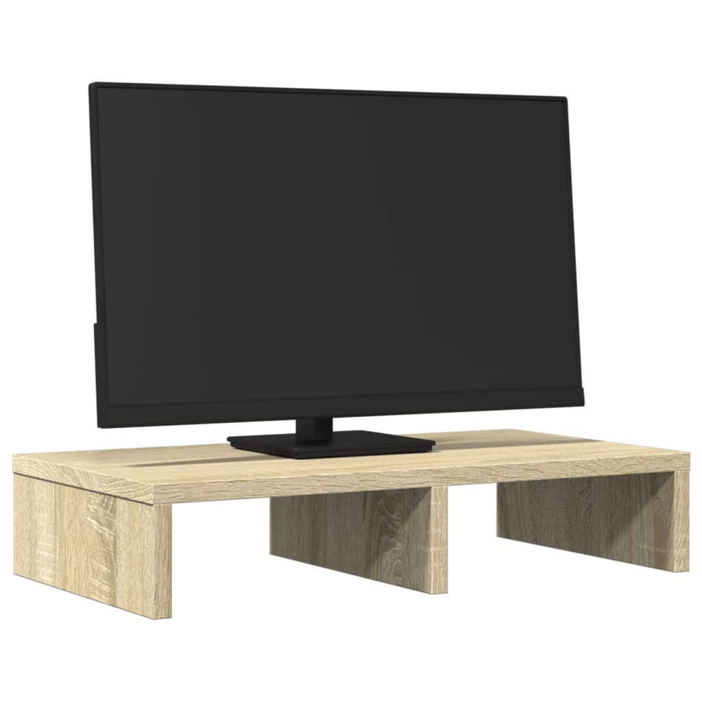 Vidaxxl support pour écran 50x27x10 cm en dérivé du bois couleur chêne sonoma