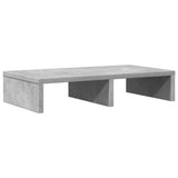 Vidaxxl support pour écran 50x27x10 cm bois d'ingénierie béton gris