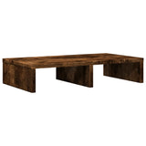 Vidaxxl support pour moniteur 50x27x10 cm bois traité, chêne fumé