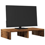 Vidaxxl support pour moniteur 50x27x10 cm bois traité, couleur bois ancien
