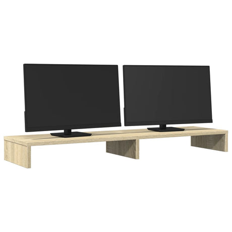 Vidaxxl support pour écran 100x27x10 cm en dérivé du bois couleur chêne sonoma