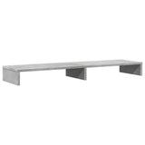 Vidaxxl support pour écran 100x27x10 cm bois d'ingénierie béton gris