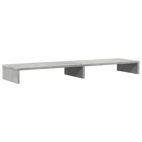 Vidaxxl support pour écran 100x27x10 cm bois d'ingénierie béton gris