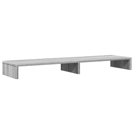 Vidaxxl support pour écran 100x27x10 cm bois d'ingénierie chêne sonoma gris