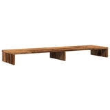 Vidaxxl support pour moniteur 100x27x10 cm bois traité, couleur bois ancien