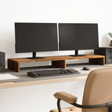 Vidaxxl support pour moniteur 100x27x10 cm bois traité, couleur bois ancien