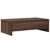 Vidaxxl support pour moniteur avec tiroirs 50x27x15 cm bois chêne brun