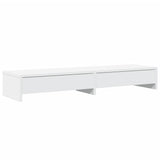 Vidaxxl support pour écran avec tiroirs 100x27x15 cm bois d'ingénierie blanc