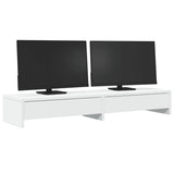 Vidaxxl support pour écran avec tiroirs 100x27x15 cm bois d'ingénierie blanc