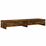Vidaxxl support pour moniteur avec tiroirs 100x27x15 cm bois couleur chêne fumé