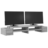 Vidaxx support pour moniteur espace de rangement 100x27x15 cm bois gris sonoma