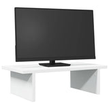 Vidaxl Monitor stoi 50x27x15 cm przetworzona biała drewniana