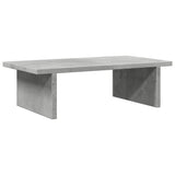 Vidaxxl support pour écran 50x27x15 cm bois d'ingénierie béton gris