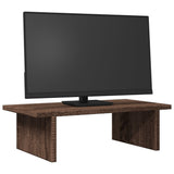Vidaxxl support pour écran 50x27x15 cm bois d'ingénierie chêne brun