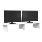 Vidaxx support pour moniteur 100x27x15 cm bois d'ingénierie blanc