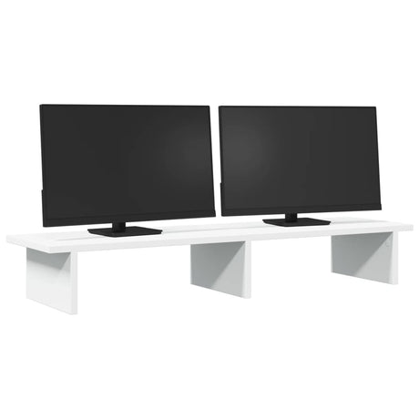 Vidaxx support pour moniteur 100x27x15 cm bois d'ingénierie blanc