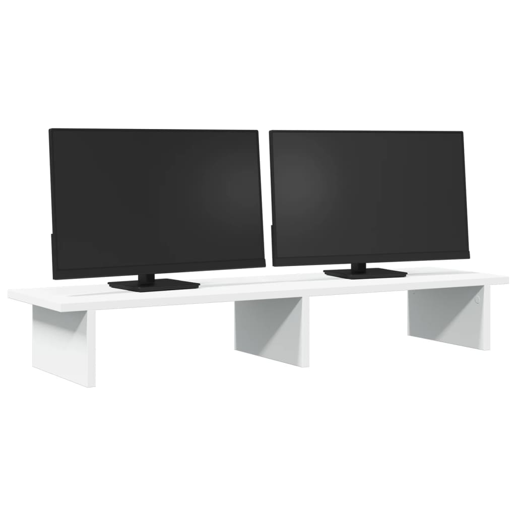 Vidaxl Monitor Standard 100x27x15 cm zpracované dřevo bílé