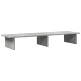 Vidaxxl support pour écran 100x27x15 cm bois d'ingénierie béton gris