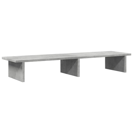 Vidaxxl support pour écran 100x27x15 cm bois d'ingénierie béton gris
