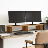 VidaXL Support pour moniteur 100x27x15 cm bois travaillé, chêne artisanal