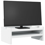 Vidaxxl support pour écran 42x24x16 cm bois d'ingénierie blanc
