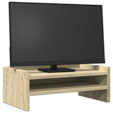 Vidaxxl support pour moniteur 42x24x16 cm bois fini couleur chêne sonoma