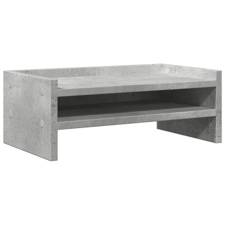 Vidaxxl support pour écran 42x24x16 cm dérivé du bois béton gris