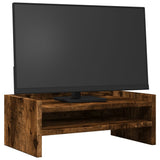 Vidaxxl support pour moniteur 42x24x16 cm bois traité, chêne fumé