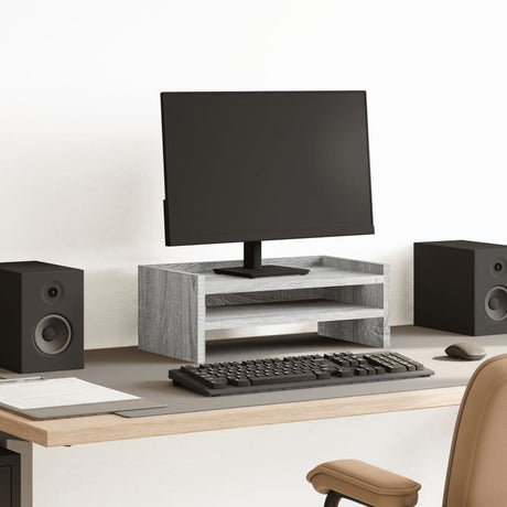 Vidaxx support pour moniteur 42x24x16 cm bois d'ingénierie chêne sonoma gris