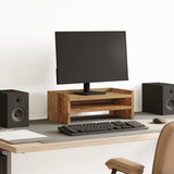 Vidaxxl support pour moniteur 42x24x16 cm bois fini, couleur bois ancien
