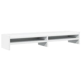 VidaXL support pour moniteur 100x24x16 cm bois d'ingénierie blanc