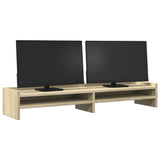 Vidaxxl support pour écran 100x24x16 cm en dérivé du bois couleur chêne sonoma