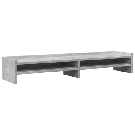 Vidaxxl support pour écran 100x24x16 cm bois d'ingénierie béton gris