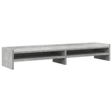Vidaxxl support pour écran 100x24x16 cm bois d'ingénierie béton gris